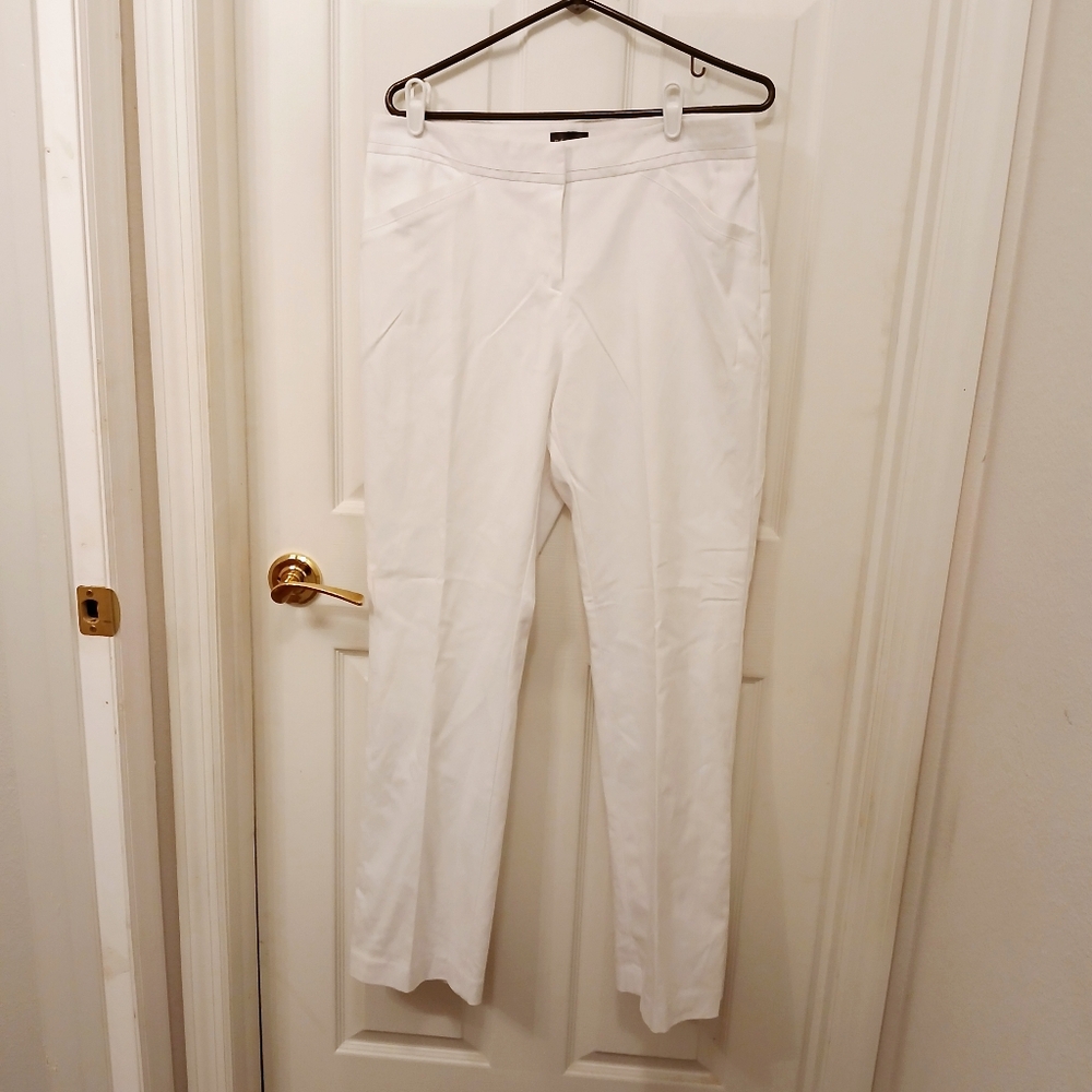 Vintage Rafaella Curvy Pants Size 10 Flat Front White